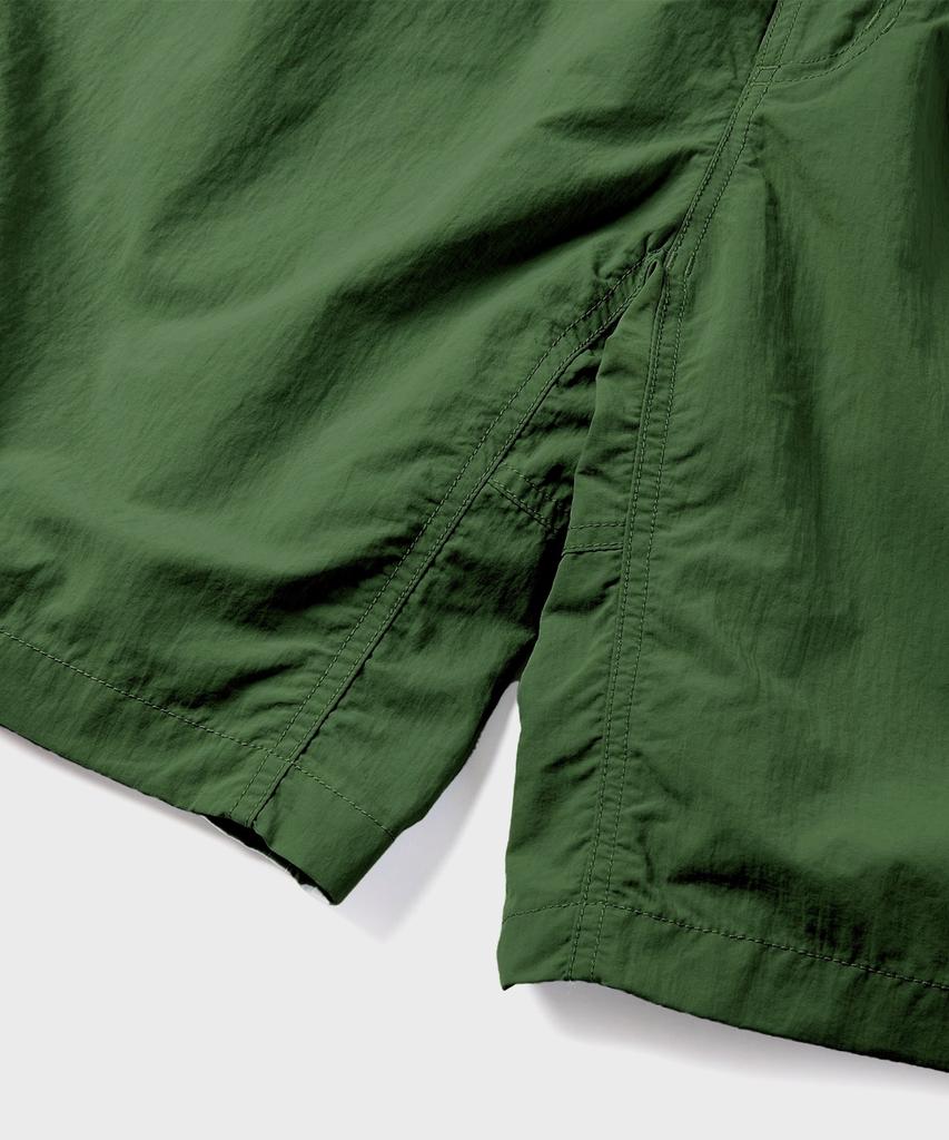 Geulamichi Nylon Loose Shorts Hunter Green