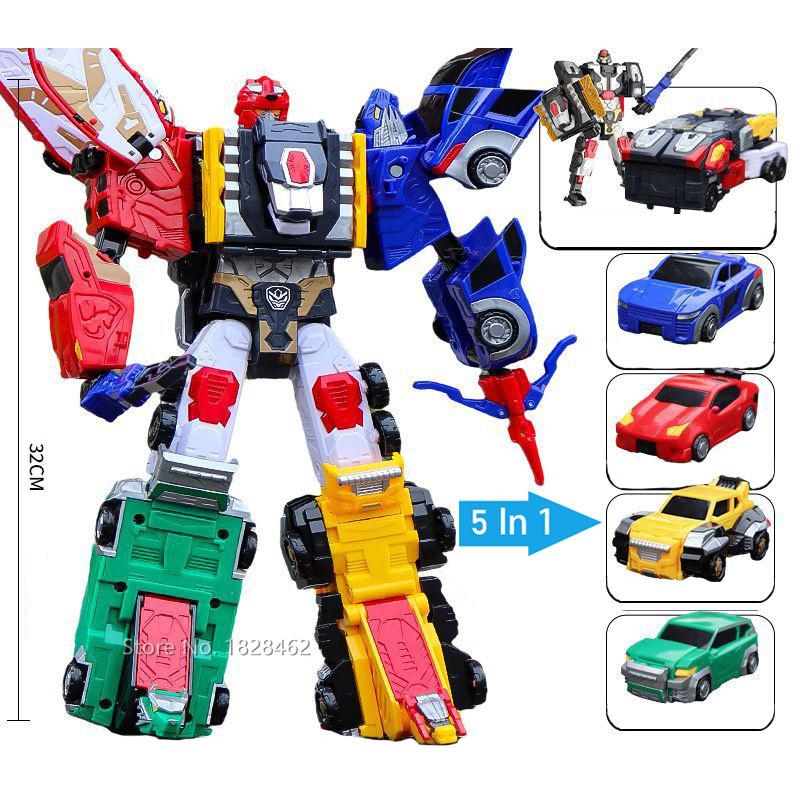 5 V 1 Carbot Safari Saver Transformace Robot na Auto Hračky Akční Figurky Penta Storm Model Deformace Auta Hračka Dárek