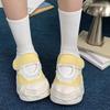 Design sense niche buckle thick-soled big head ugly cute Mary Jane women's shoes shallow mouth hollow breathable casual dad shoes women