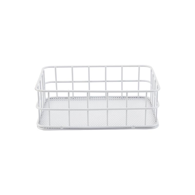 Nordic Iron Art Desktop Storage Basket for Makeup, Snacks, and Sundries