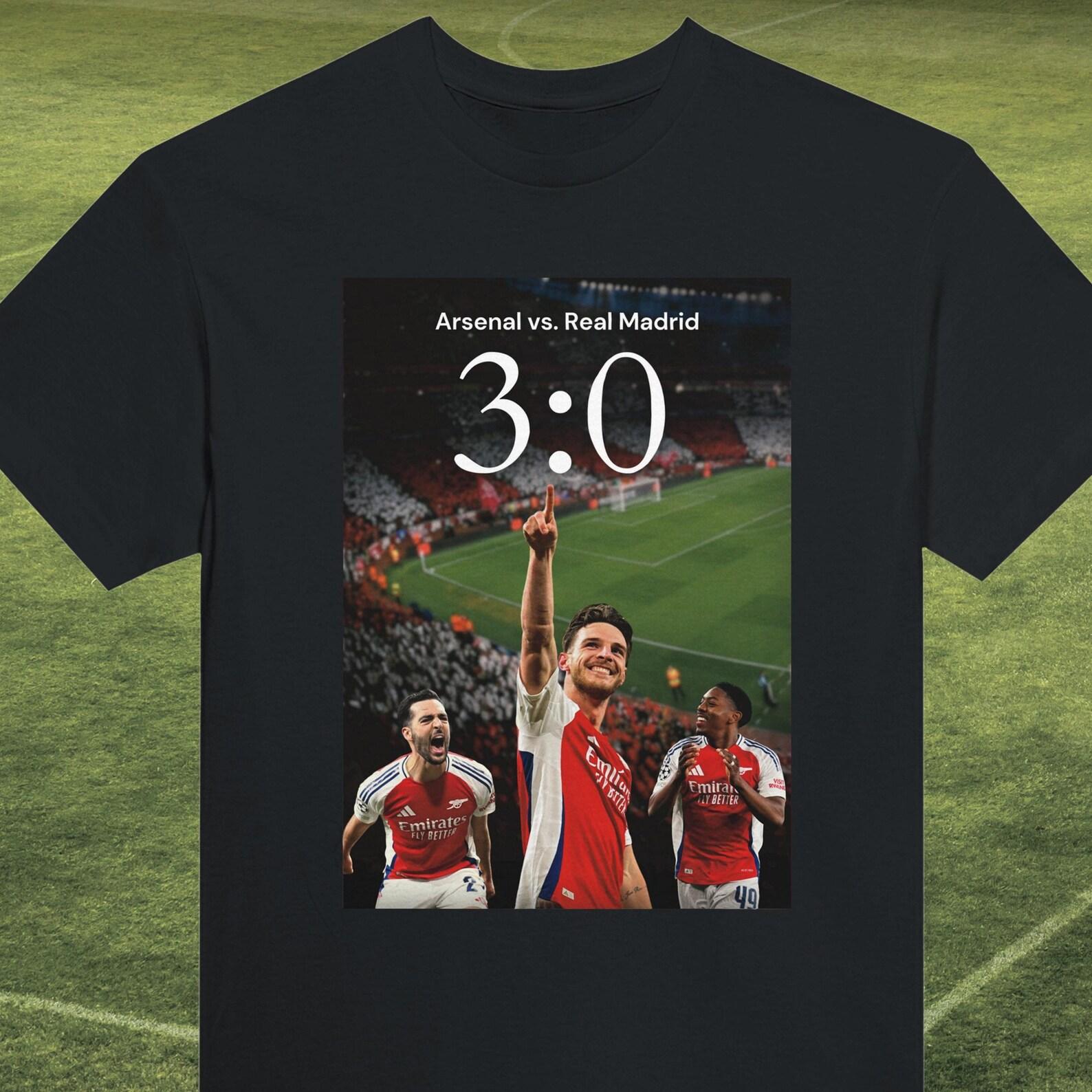 Arsenal vs Real Madrid T-Shirt | Arsenal fan T-Shirt | Arsenal Champions League T-Shirt 4XL