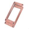 2 PCS Dual Coil Pickups Ring Cover Flat Bottom for Guitar Mounting Replacement Electric