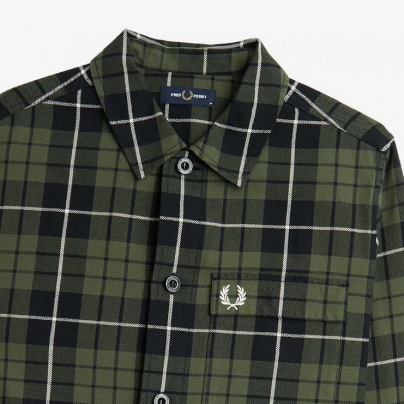Fred Perry [genuine Headquarters] Fred Perry [sharp] Check Overshirt  W19  Afpm2438515 W19 qzgAfpm2438515 W19