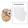 5 Styles Dragon Egg Epoxy Resin Mold Jewelry Pendant Silicone Mould DIY Crafts Ornaments Decorations Casting Tool