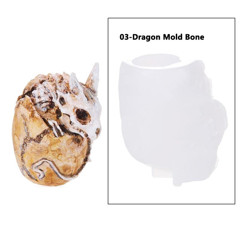 5 Styles Dragon Egg Epoxy Resin Mold Jewelry Pendant Silicone Mould DIY Crafts Ornaments Decorations Casting Tool