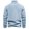 STORN Mens Thicken Warm Fleece Sweatshirt Jacket Quarter Zipper Mock Neck Pullover Men's Sweatshirt Soft Shell Mens Jacket