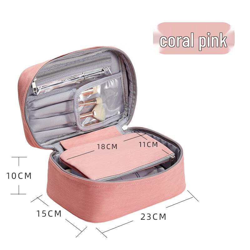 Detachable PU Leather Travel Cosmetic Bag 1