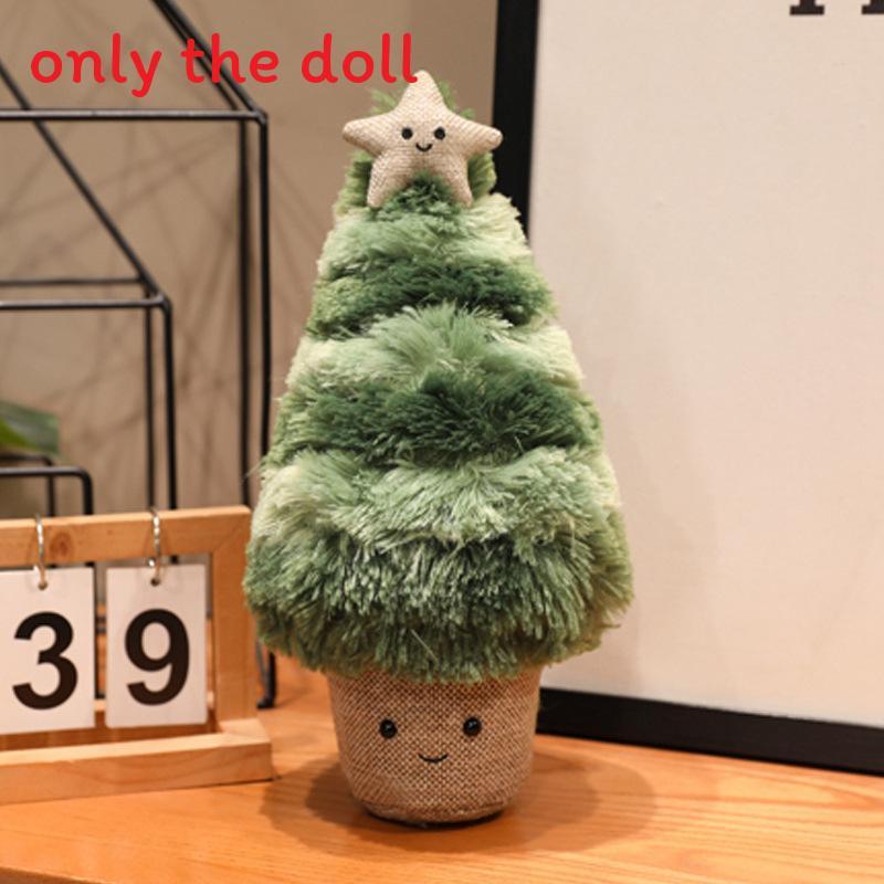 Christmas Tree Plush Toy With Pp Cotton Filling For Holiday Gift And Kids Play
