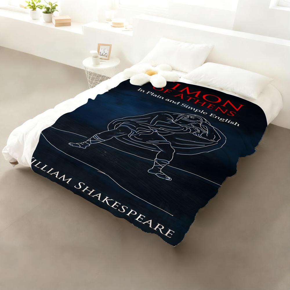 

Drama Timon of Athens Throw Flannel Throw Blanket: Soft Kid-Friendly Warm Anti-Static All Season Washable Couch Bed Home 75x90cm