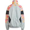 Adidas Stella McCartney Track Top Retro Sports Loose Fit Double-Sided Zipper Full Zip Stand Collar Jacket Women Jackets Silver IX1703