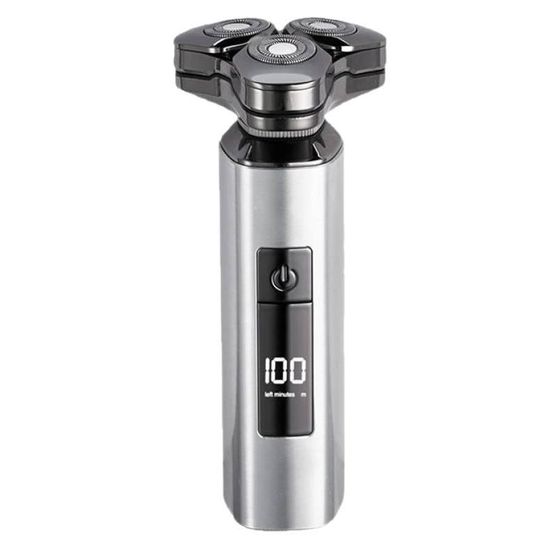 Men's Electric Shaver & Beard Trimmer: Aluminum, Full Body Washable, Digital Display