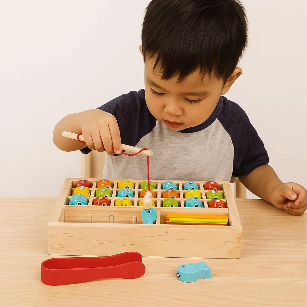 Early Education Matching Board Game Montessori Magnetic Fishing Learning Box  Boys Toys