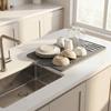 Non-Slip Silicone Drain Mat Heat Resistant Kitchen Sink Storage Mat Kitchen Sink Mat  Home Kitchen