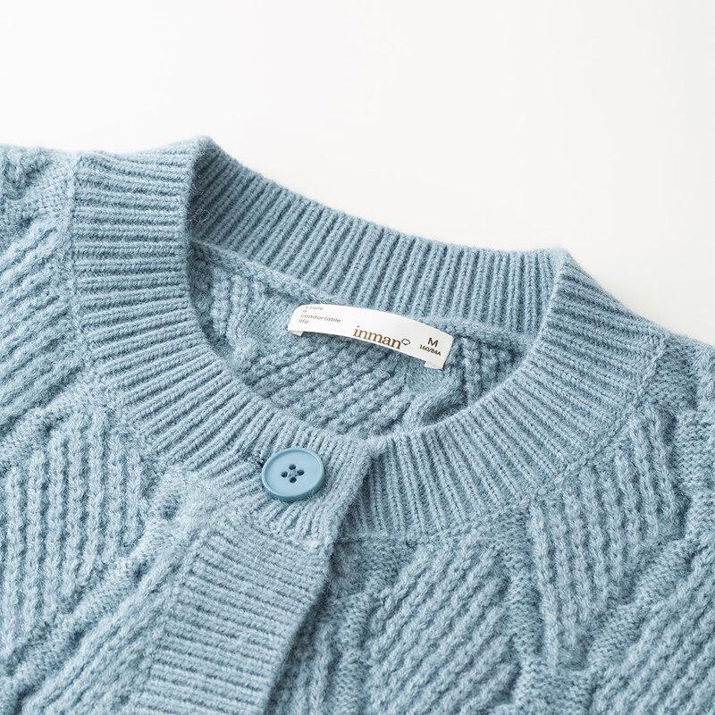 INMAN Women's Embroidered Knit Cardigan Sweater