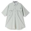 Columbia Bahamas II Short Sleeve Size Cool FM7047 Shirt, Men's, L, Grey,