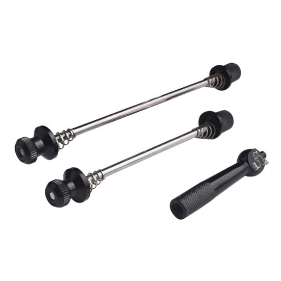 1 Paar MTB Fahrrad Naben Schnellspanner Diebstahlsicherung Spieße Vorne Hinten Leichte Stangen