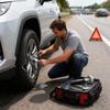  Tire Repair Kit with Patch Roller, Liner Scraper and Natural Rubber Patches, Practical Puncture Repair Tool for Car, Truck and Bike Tires