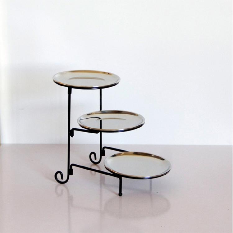 Three Tiers Display Stand for Festives and Casual Dining Detachable Cake Holder Wedding Banquets Cupcakes Holder