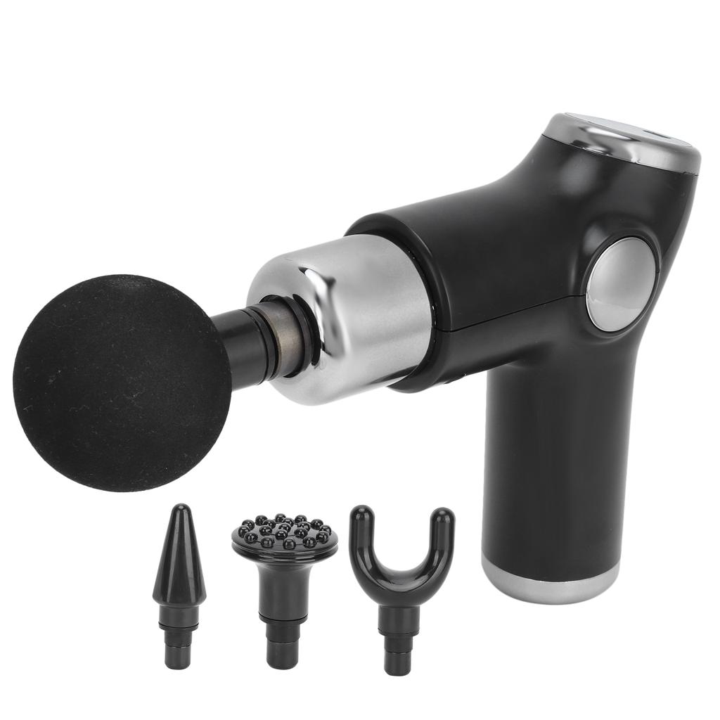 Profesionální svalový masážní přístroj Muscle Relax elektrická tkáňová masážní pistole (Černá)