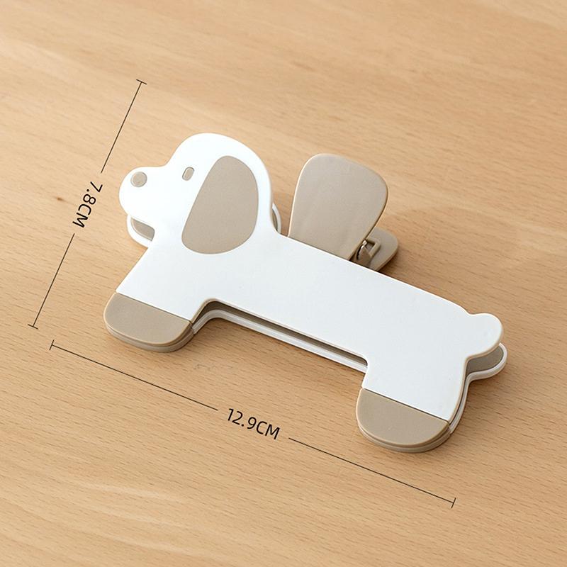 Creative Puppy Shape Design Practical Bookstore Note Clip Plastic Book Clip Simple Reading Auxiliary Fixed Book Clip Bookmark