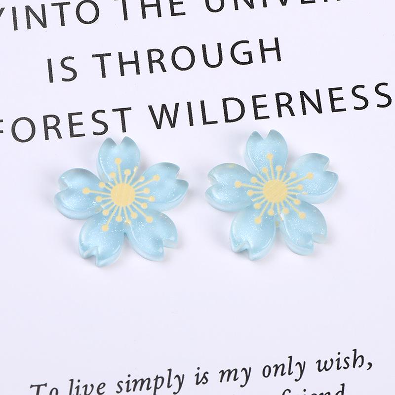 Sweet Flower Resin Ornament DIY Hair & Bag Accessories, Phone Case Stickers