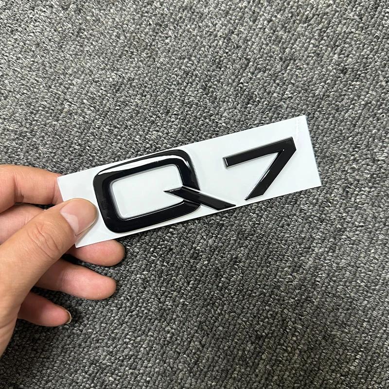 The new ABS letter 3D sticker For 4UYEF Q2 Q3 Q5 Q7 Q8 logo quattro Sline Black Silver general