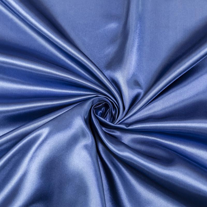 European American Solid Color Satin Three-Piece Bedding Set - Bed Sheet, Fitted Sheet & Pillowcase