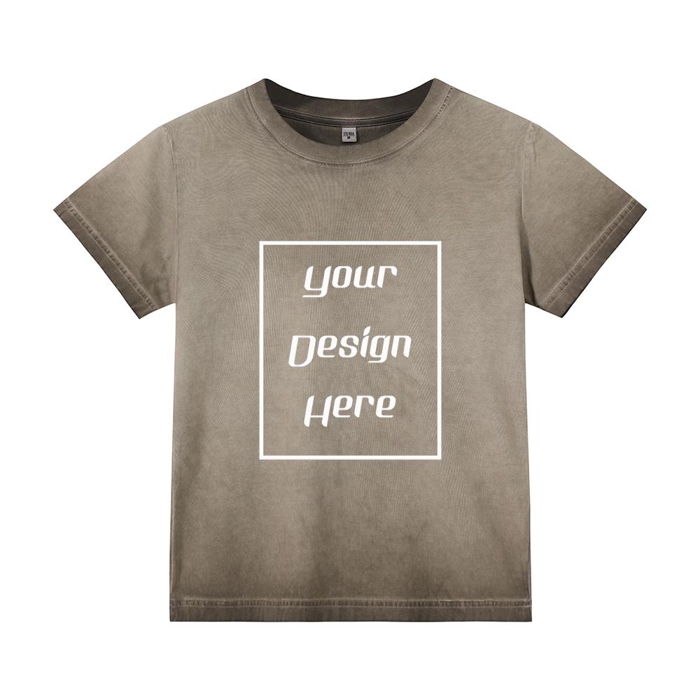 240 GSM 100% Cotton Women Retro T-Shirt Customized Pattern Print Short Slimming Streetwear Casual O Neck Short Sleeves Hot Grils T-Shirt