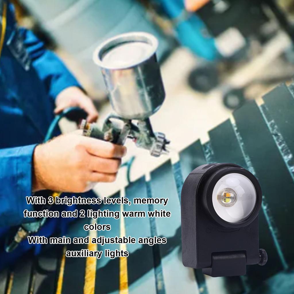 Sprøyteverktøy Lys 3 Nivåer Lysstyrke Profesjonelt Sprøytemalingsbelysningssystem Sprøyting Ekstra Oppladbart Lys