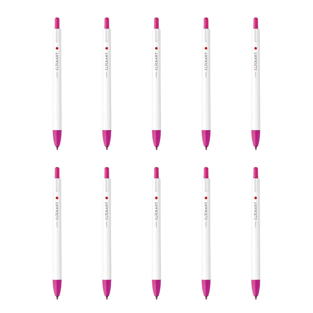 Zebra Clickart Cherry 10 Water-Based Pen, Pink, Pens, B-WYSS22-CHP