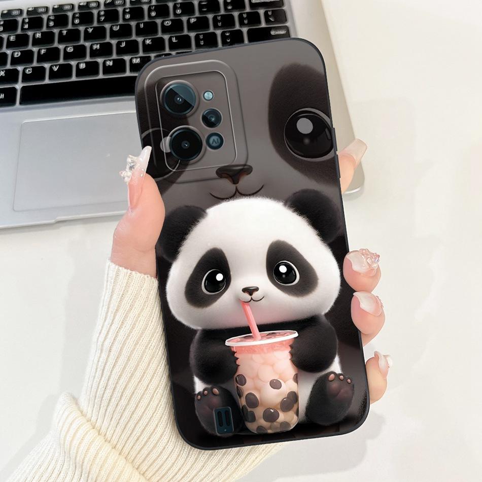 For Realme C31 Case RealmeC31 C 31 4G RMX3501 2022 Cute Cartoon Camera Protective Shockproof Soft Silicon Phone Cases