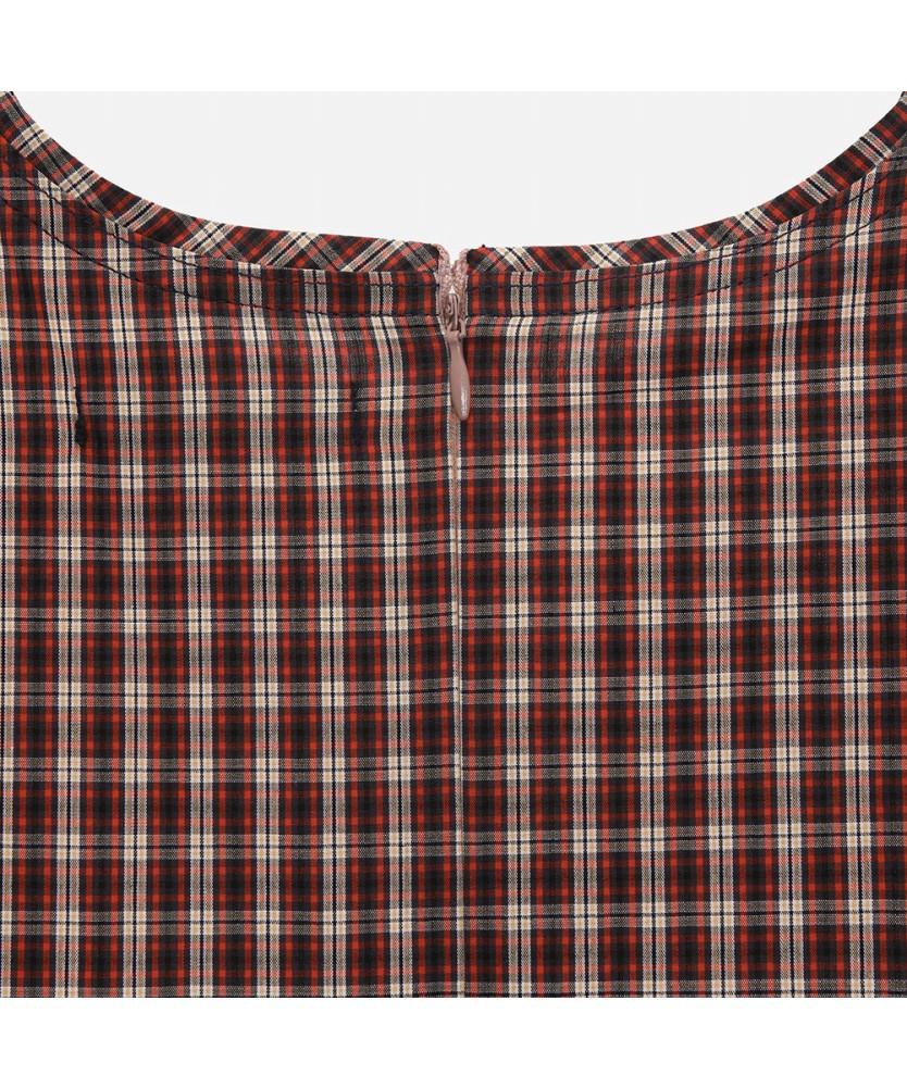 THURSDAY ISLAND Pincode Detail Check Dress_T264Mop285W