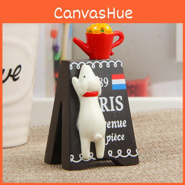 Resin Dog Crawl Billboards Ornament For Garden Scene Building And Photo Props