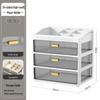 Multi-layer Desktop Organizer: Drawer-Type Storage Box for Office Supplies, Stationery, and Cosmetics