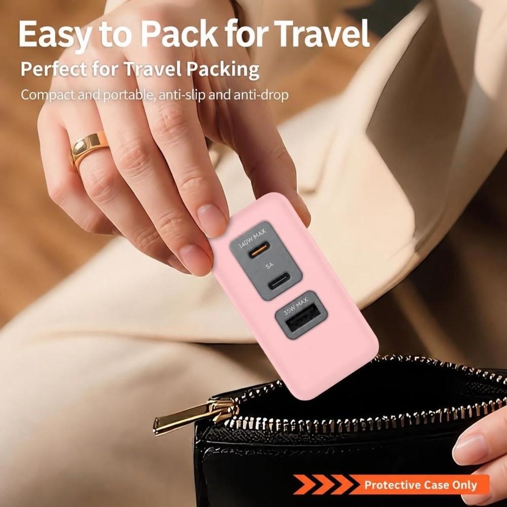 Shockproof Silicone Case Dustproof Carrying Case for DJI Power 140W GaN Charger Travel