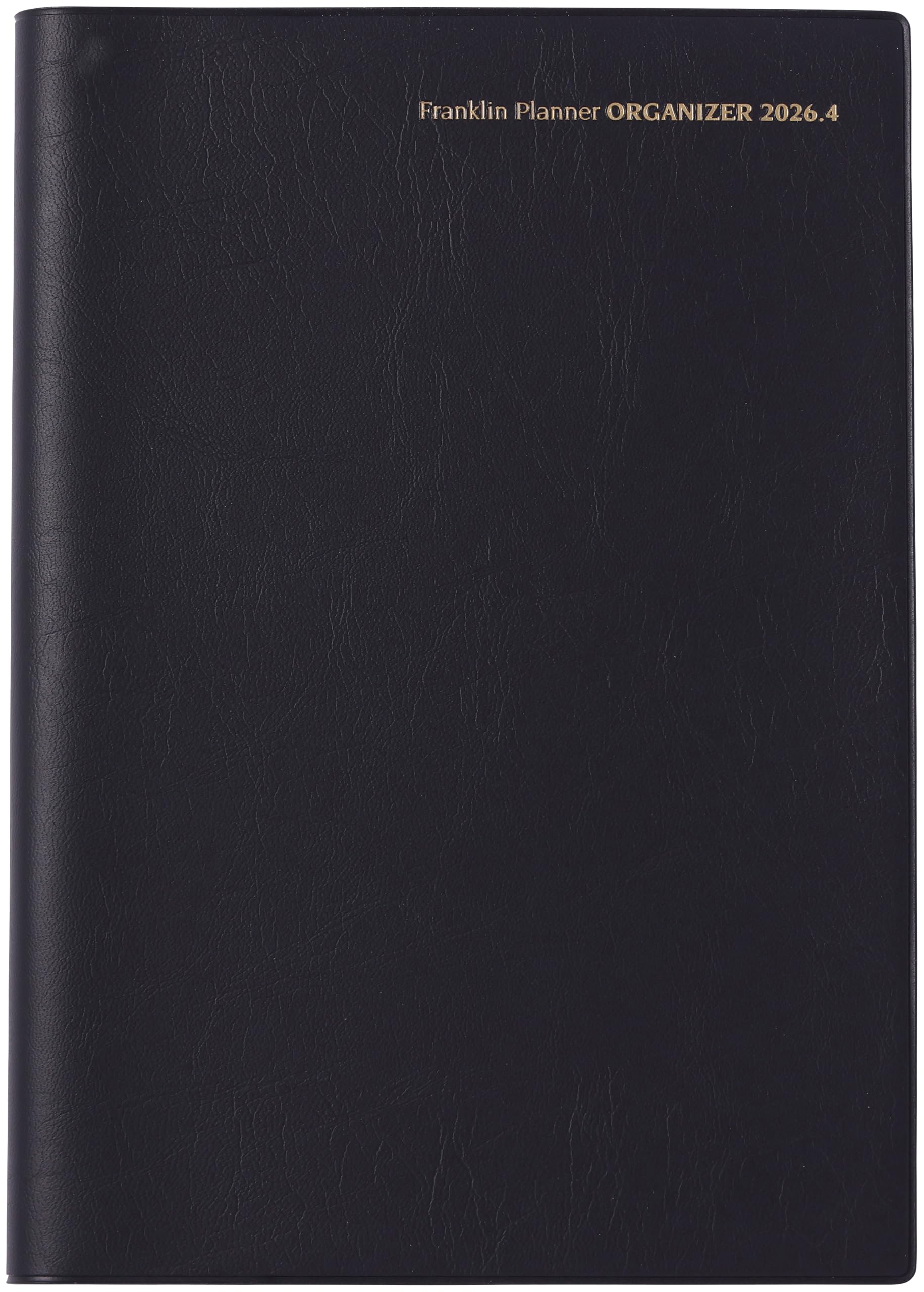 Franklin Planner Organizer, One Page Per Day, Starting April 2026, A5, PVC, Black, 86774