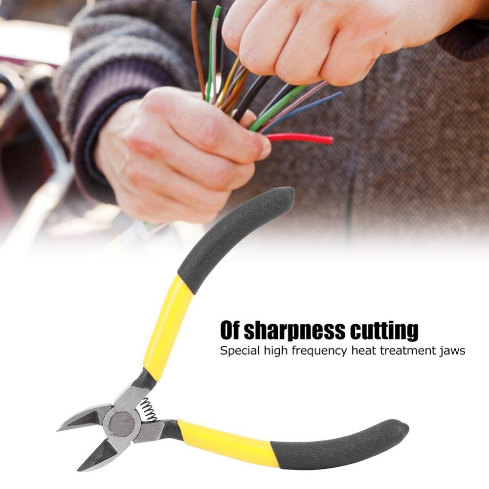 Heat Treatment Jaws Wire Cutter Non-Slip Handle Side Cutter Heavy Duty Diagonal Plier Plastic Wire