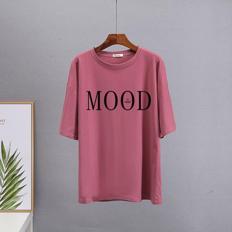 Hirsionsan Summer Cotton Fashion Printed T Shirts Women Casual Soft Oversized Short Sleeves Clothes Chic Harajuku Female Tops