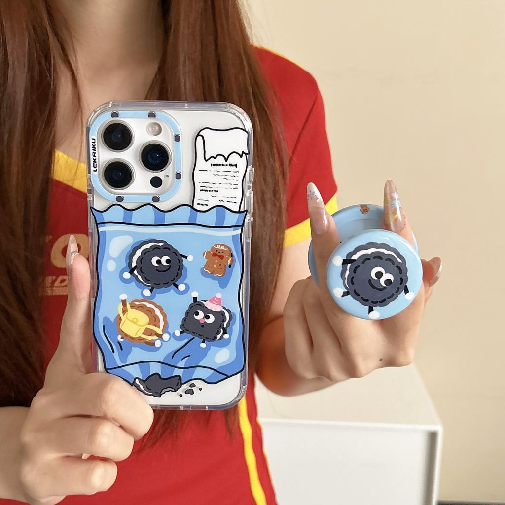 ins Korean cartoon animal suitable for Apple 16promax mobile phone case iPhone15 magnetic suction bracket 14P new