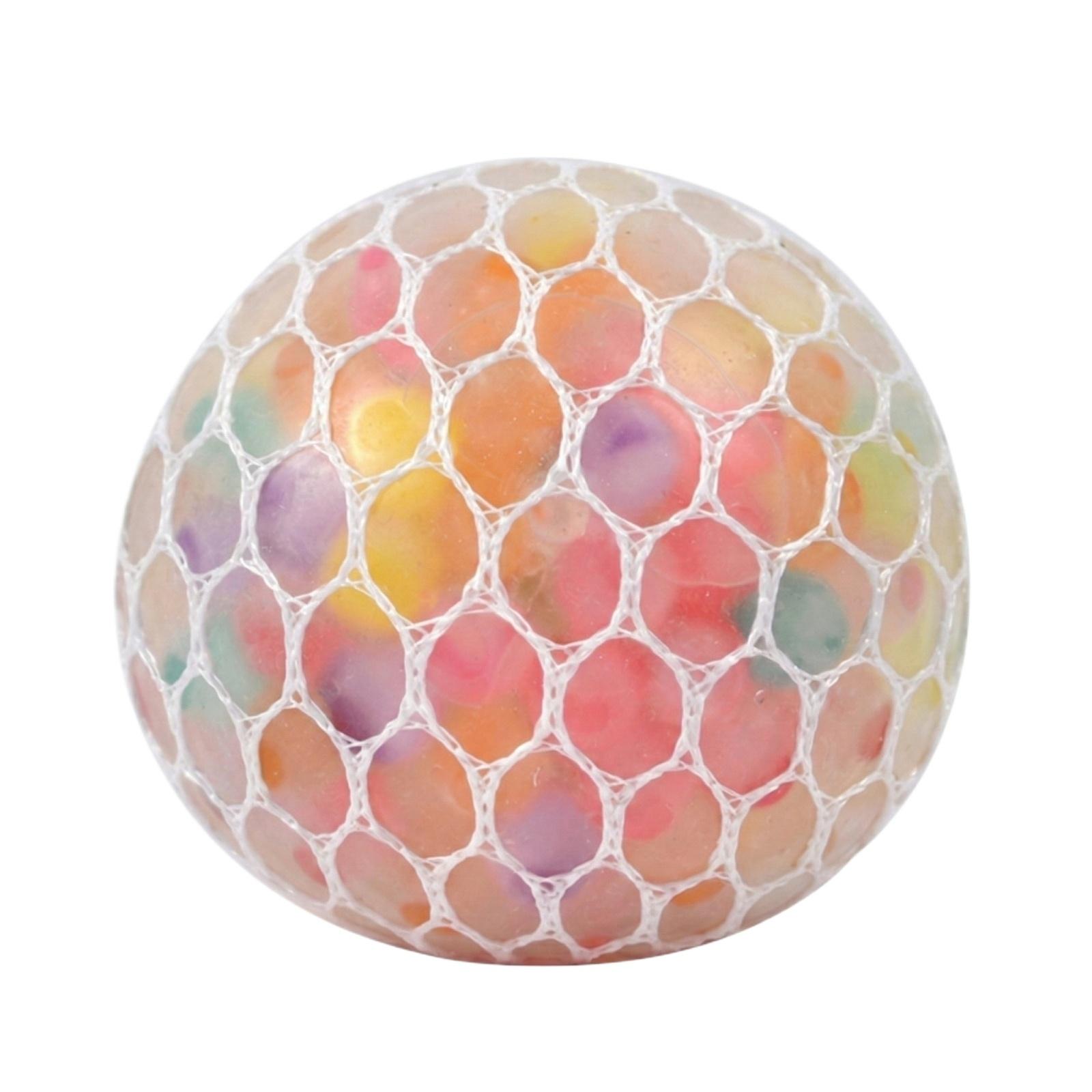 

Stress Relief Mesh Ball Squeeze Toy with Soft Gel Beads for Sensory and Anxiety Reduction Durable Flexible Material for Hand Exercise and Focus One Size
