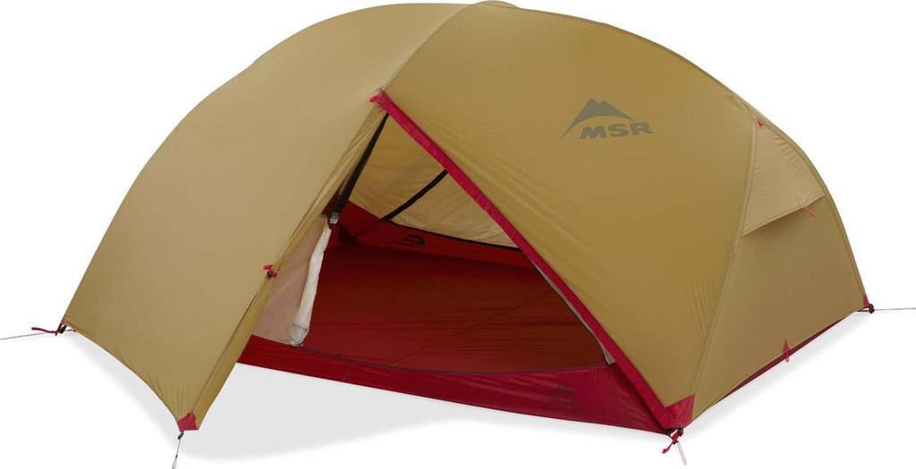 MSR Hubba Hubba Shield 3 Backpacking Tent, 3-Person, for Outdoor Camping and Mountaineering, Model 37069, Brown (Official Japanese Product)