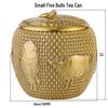 Kowloon Brass Five Bulls Tea Caddy Desk Ornament
