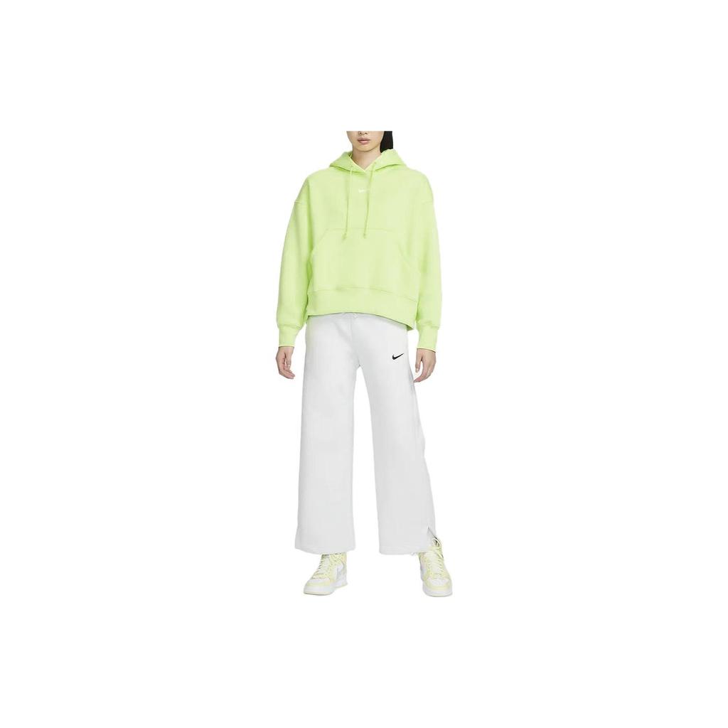 Nike Fleece Hoodie Pullover Casual Sweatshirt Women Tops Light-Lemon-Yellow DQ5859-736
