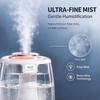 Fine Mist Ultrasonic Humidifier, Gentle Humidification Desktop Air Humidifier, Portable Desk Humidifier