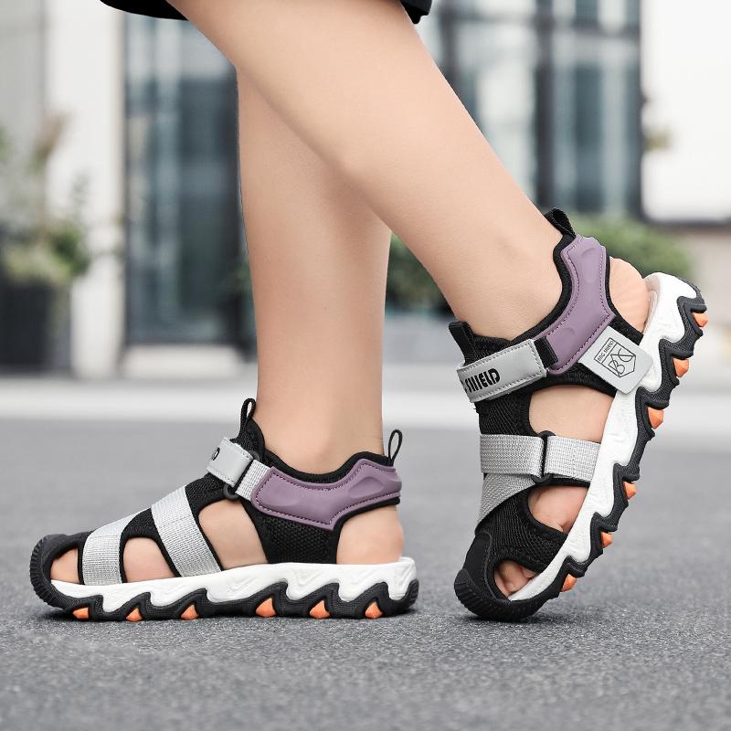 Summer Boys Closed Toe Collision Prevention Girls Sandals Sports Shoes Boys Sandals Flip-Flops
