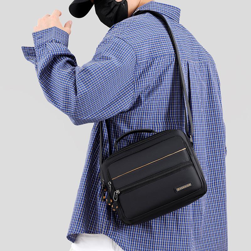 Mehrzweck-Oxford-Umhängetasche für Herren – Geräumige Crossbody-Schultertasche für Büro, Reisen und den täglichen Gebrauch