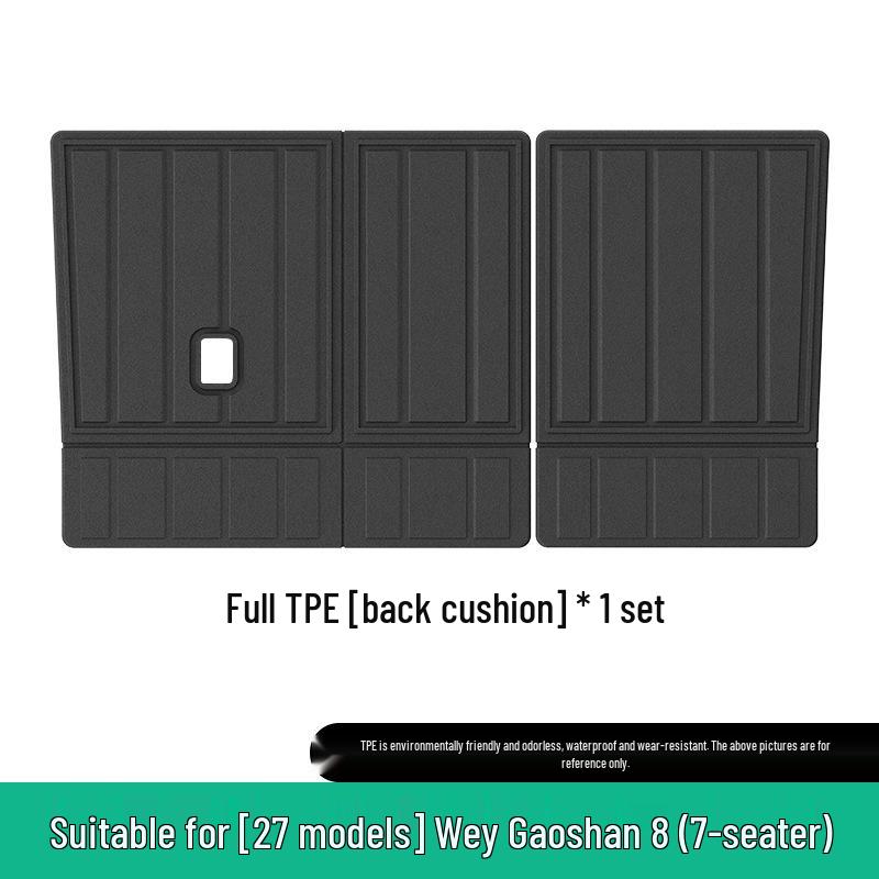 Fits 24 Wei Alpine car models: Custom TPE trunk mats & seat back cushions.