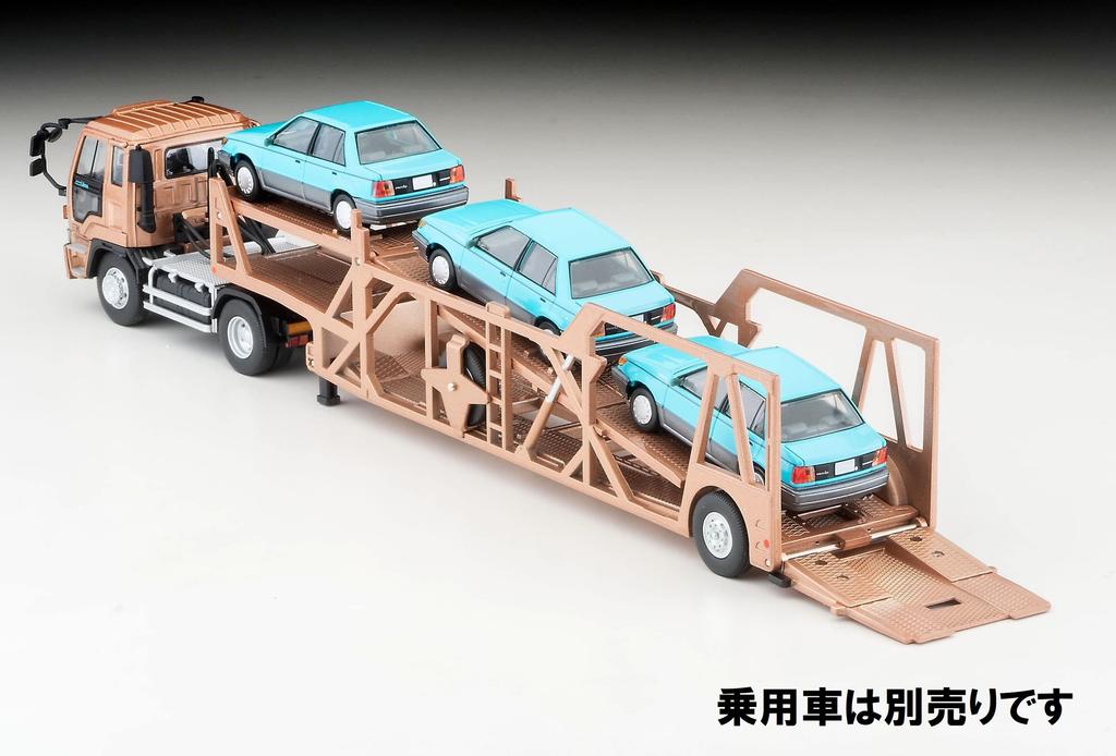 TOMYTEC Tomica Limited Vintage Neo Scale Isuzu 810EX Car Transporter ASZ022 Vehicle Transporter Finished Product 1/64 LV-N225c (Antico Trailer) Brown,
