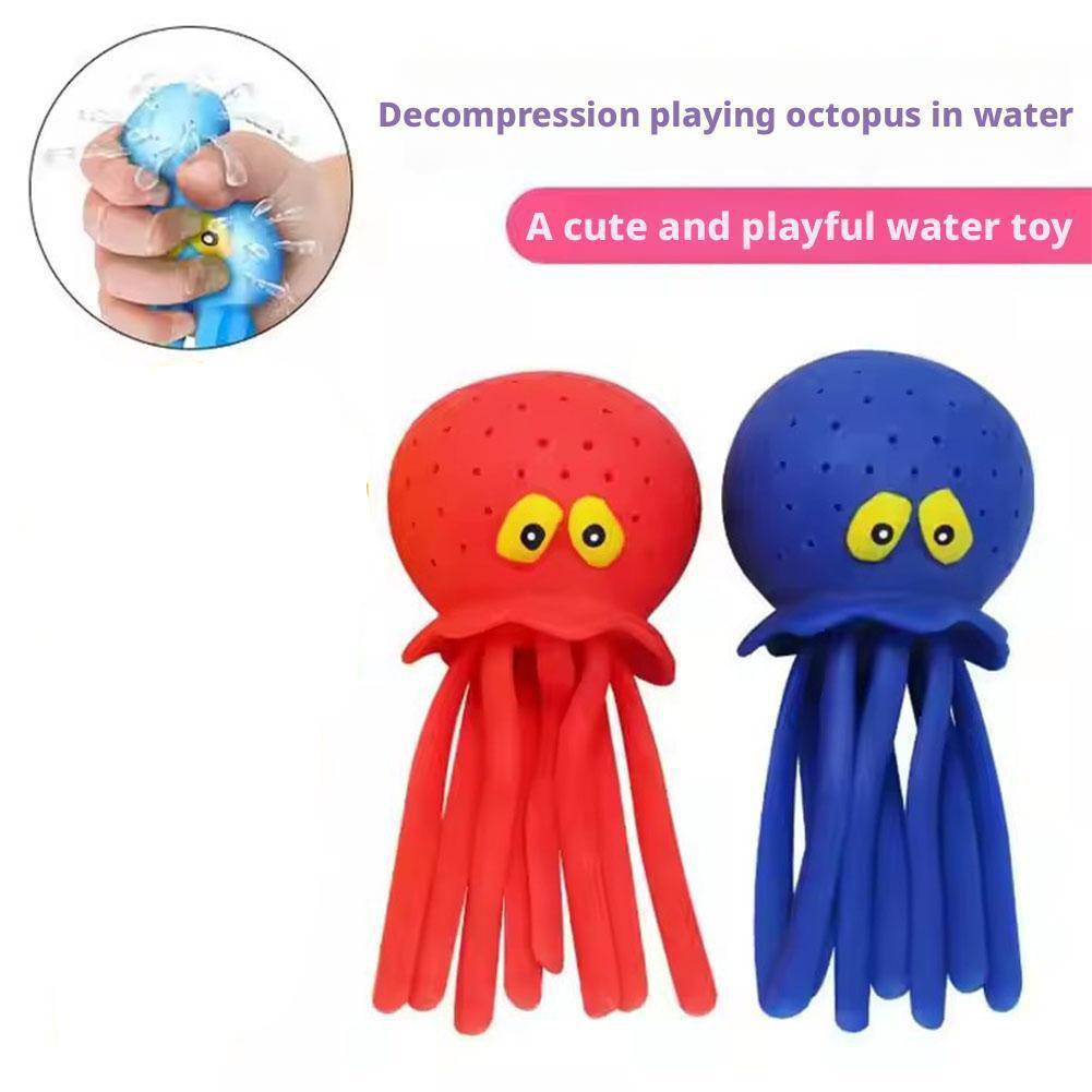 Baby Badspeelgoed Spons Waterabsorberende Octopus Knijpbaar Stressverlichtend Speelgoed Zomer Zwemmen Spelen Water Badspeelgoed Voor Kinderen