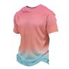 Men's Knit Short Sleeve Shirt, Summer Color Casual Tee, Comfortable Fashion Top